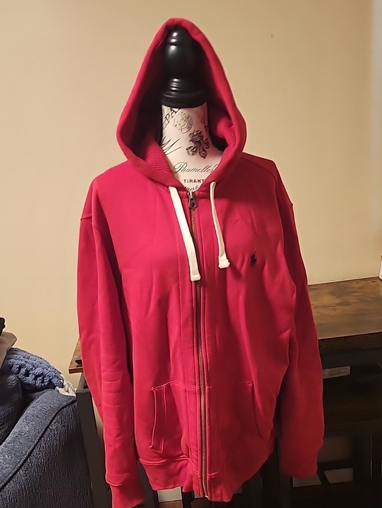Ralph Lauren Other - Ralph Lauren Red Zip-Up Hoodie Sweater